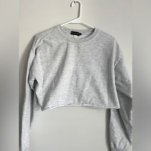 Pretty little thing cropped hoodie